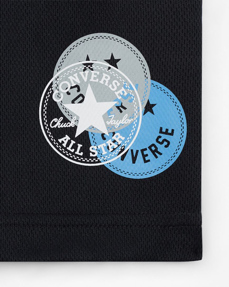 Boys' Converse Logo Smiley Mesh Shorts Black | AU 0C513L